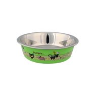 Trixie Desenli Paslanmaz Çelik 230 ml Kedi Mama Su Kabı