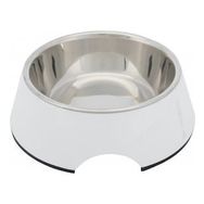 Trixie Melamin Paslanmaz Çelik 0.4 Lt 17 cm Beyaz Köpek Mama ve Su Kabı