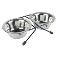Trixie Paslanmaz 20 cm 2x1.8 lt Köpek Mama Su Kabı