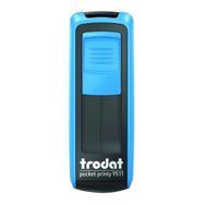 Trodat 9511 P4 Siyah Mavi Keçe 38x14 mm Cep Kaşesi