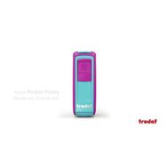 Trodat 9511Pembe Mavi P4 38x14 mm Keçe Cep Kaşesi