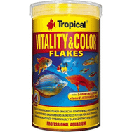 Tropical 100 ml 20 gr Vitality Color Flakes Tropikal Balıklar İçin Renklendirici Pul Balık Yemi