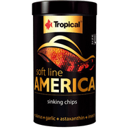 Tropical 100 ml 52 gr Softline America L Kuzey ve Güney Amerika Balıkları İçin Yumuşak Taneli Cips Balık Yemi