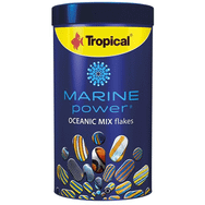Tropical 1000 ml 200 gr Marine Power Oceanic Mix Flakes Deniz Balıkları için Krill ve Spirulina Katkılı Balık Yemi