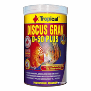 Tropical 1000 ml 440 gr Discus Gran D-50 Plus Discus Balıkları İçin Renklendirici Balık Yemi