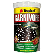 Tropical 1000 ml 600 gr Carnivore Etçil Balıklar İçin Pellet Balık Yemi