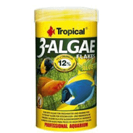 Tropical 250 ml 50 gr 3-Algae Flakes Tatlı Ve Tuzlu Su Balıkları İçin Alg İçeren Balık Yemi