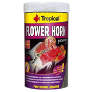 Tropical 250 ml 95 gr Flower Horn Young Pellet Genç Flower Horn Balıkları İçin Renklendirici Balık Yemi
