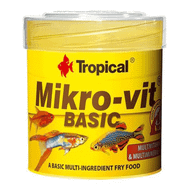 Tropical 50 ml 32 gr Mikro-Vit Basic Yavru Balıklar için Temel Yem Balık Yemi