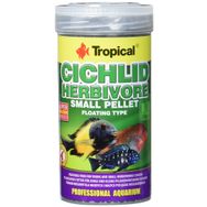 Tropical Cichlid Herbivore Small Pellet 250 ml 90 gr Cichlid Balıkları İçin Balık Yemi