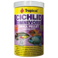 Tropical Cichlid Omnivore Small Pellet 250 ml 90 gr Cichlid Balıkları İçin Balık Yemi