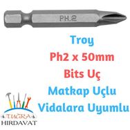Troy Ph2x50 mm Bits Yıldız Tornavida Uç