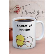 Truego Baskılı Kupa Bardak Seramik Mug Karım da Karım Kupa