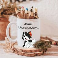 Truego Hiiç Uğraşamam... Baskılı Porselen Kupa