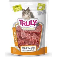 Truly Tavuk Balık Kalp Şekilli 50 gr Yumuşak Kedi Ödülü