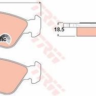 TRW GDB1263 Arka Fren Balatası