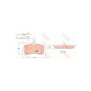 TRW GDB1594 P407 SW 1.6 2.0 HDI 2.0 1.8 16V 110 FAP 05/04 Ön Balata