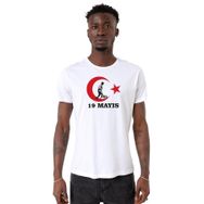 Tshirthane 19 Mayıs Ata Beyaz Erkek T-shirt