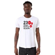 Tshirthane 23 Nisan Balon Beyaz Erkek T-shirt