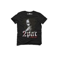 Tshirthane 2Pac Thug Life Hip-Hop Rap Müzik Baskılı Dar Kesim Slim Fit Erkek T-Shirt