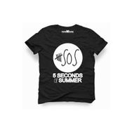 Tshirthane 5 Seconds of Summer Sos Rock Metal Müzik Baskılı Dar Kesim Slim Fit Erkek T-Shirt