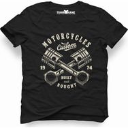 Tshirthane American Costum Built Not Siyah Erkek T-shirt