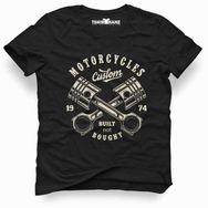Tshirthane American Costum Built Not Siyah Erkek T-shirt
