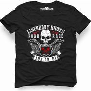 Tshirthane American Ride or Die Siyah Erkek T-shirt