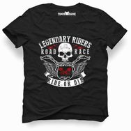 Tshirthane American Ride or Die Siyah Erkek T-shirt