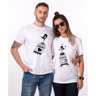 Tshirthane Aşık Kuşlar Sevgili Kombinleri T-shirt Kombini