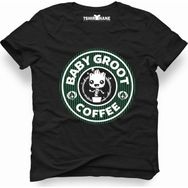 Tshirthane Baby Groot Coffee Siyah Erkek Tshirt