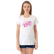 Tshirthane Babymonster Drip Beyaz Kadın Bisikletyaka T-shirt