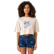 Tshirthane Babymonster Forever Bej Kadın Crop