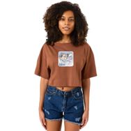 Tshirthane Babymonster Forever Kahverengi Kadın Crop