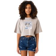 Tshirthane Babymonster Forever Taş Rengi Kadın Crop