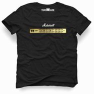 Tshirthane Baskılı Örme Joe Satriani Siyah Erkek T-shirt