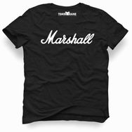 Tshirthane Baskılı Örme Siyah Erkek T-shirt