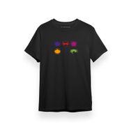 Tshirthane Big Hero 6 Icons Siyah Erkek T-shirt
