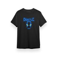 Tshirthane Blue Beetle Logo Siyah Erkek T-shirt