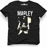 Tshirthane Bob Marley Siyah Erkek T-shirt