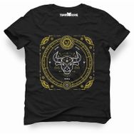 Tshirthane Boğa Burcu Taurus Siyah Erkek Tshirt