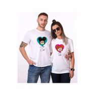 Tshirthane Carl Ellie 2'li Sevgili T-shirt