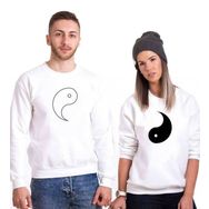 Tshirthane Cat Yingyang 2'li Sevgili Sweatshirt