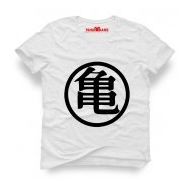 Tshirthane Dragon Ball Saiyan Logo Beyaz Erkek T-shirt
