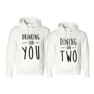 Tshirthane Drinking For You Dining For Two 2'li Sevgili Sweatshirt
