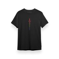 Tshirthane Dungeons And Dragons Rainbow Dice Sword Siyah Kısa Kol Erkek T-shirt