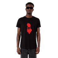 Tshirthane Euro 24 Albania Siyah Erkek T-shirt