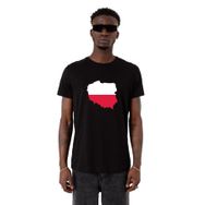 Tshirthane Euro 24 Poland Siyah Erkek T-shirt
