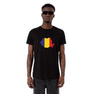 Tshirthane Euro 24 Romania Siyah Erkek T-shirt