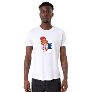 Tshirthane Euro 24 Serbia Beyaz Erkek T-shirt